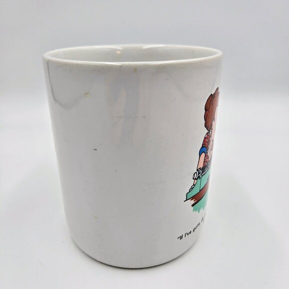 Vintage Herman Coffee Mug Cup Newspaper Comic Jim Unger Contenova Japan Read - Picture 4 of 10